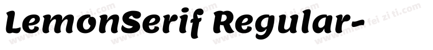 LemonSerif Regular字体转换